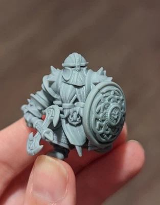 £6 • Buy 32mm 3d Printed Miniatures, Dungeon And Dragons, TTRPG, Warrior Dwarf With...
