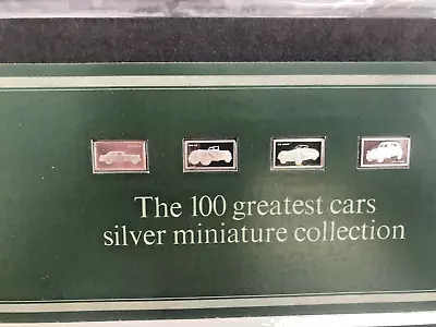 £19.99 • Buy 4 John Pinches 100 Greatest Cars Miniatures Silver 925 Ingots Issue 20 Nos 77-80