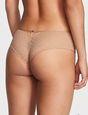 Victoria's Secret New Icon Very Sexy Cheeky Panty  Praline Lace VS Logo Medium • $10