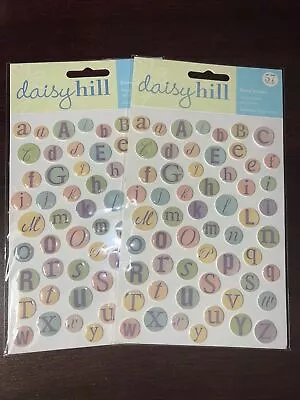 Daisy Hill “Baby Alphabet Dome Stickers” 57 Pieces Each X 2 Sheets • $11.99