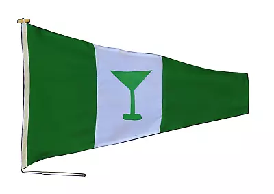 Gin Pennant Drinks Invitation Nautical Flag With Rope And Toggle - Various Sizes • £45