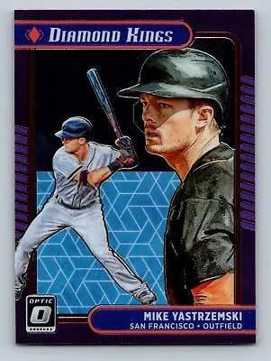 2021 Mike Yastrzemski Donruss Optic Diamond Kings #28 Pandora Purple Prizm • $2.29