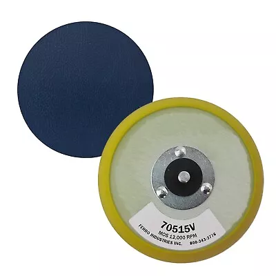 5” Vinyl Face PSA Firm Sanding Backing Pad 24 Thread Mounts For DA Sanders • $15.99