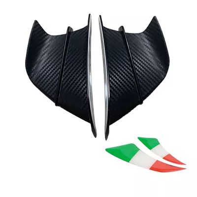 2XAerodynamic Wind Side Winglets Motorcycle Spoiler Air Deflector Universal Fit • $27.80