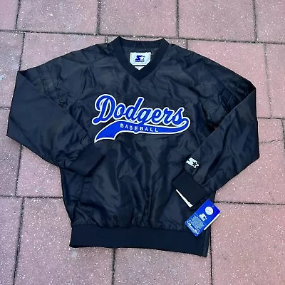 Starter Los Angeles Dodgers Black Blue  Pullover Jacket Size Men's Small • $119.85