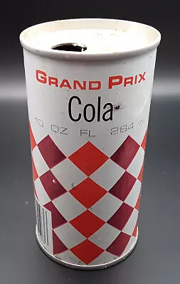 Vintage 80's 284ml AL/Steel Grand Prix Cola Pop Soda Can Canada • $4.95
