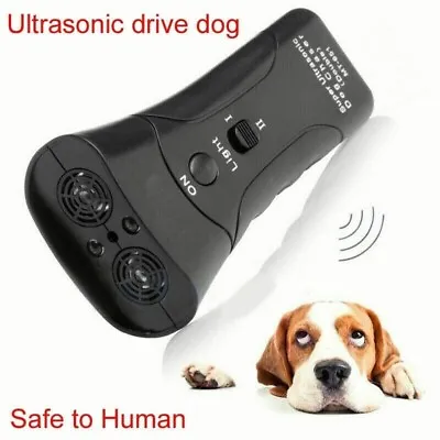 Ultrasonic Handheld Dog Gentle Chaser Repellent Control Training Repeller Device • £6.95