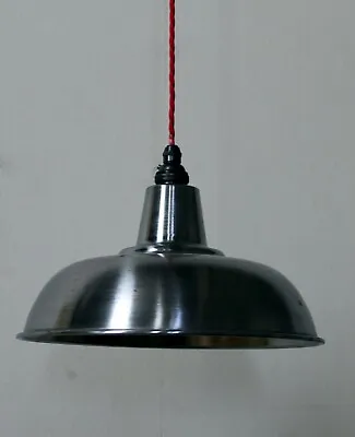 £8 • Buy Retro Factory Style Industrial Steel Ceiling Pendant Lampshade Steampunk Light