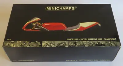 Minichamps 1:12 Ducati Shane ‘Shakey’ Byrne BSB 2002 Team Renegade 998R Red • £125