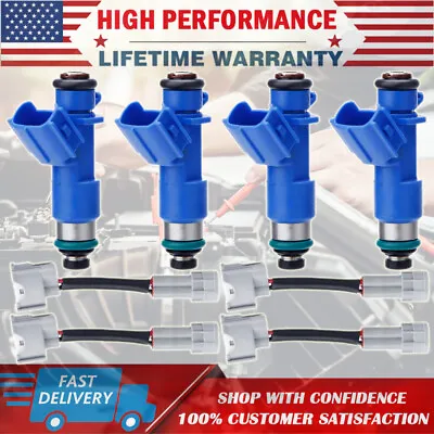 4x New 410cc Fuel Injectors W/ Plug & Play Adapters For Honda Acura 1996-2006 • $42.85