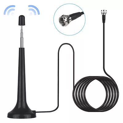 Telescopic DAB FM Radio Aerial Hifi System Receiver Indoor 3M FM Radio Antenna • £8.58