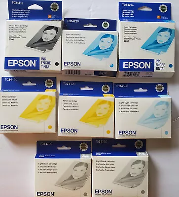 Genuine Epson Ink Stylus 2200 Set Of 8 - Expired • $79