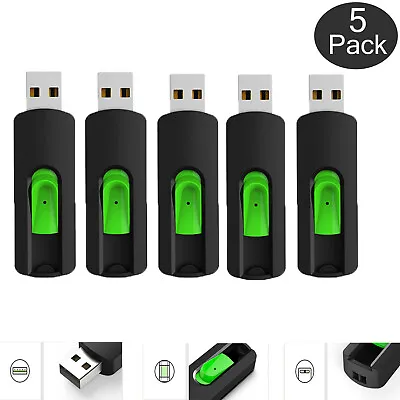 $33.99 • Buy 5Pack 32 GB USB 2.0 Pen Thumb Drive Memory Stick Flash Drive Storage USB Stick