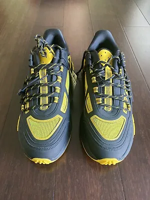 $35 • Buy ZARA MAN Running Yellow Black Multi-piece Sneakers - Size 10 43 NEW