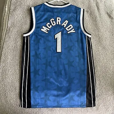 Reebok Authentic Orlando Magic Tracy McGrady # 1 Star Jersey Men Sz 48 Blue • $30