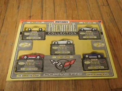 Vintage 1997 Matchbox Premiere Collection Corvette 5 Car Set Limited NRFB MIB W • $20