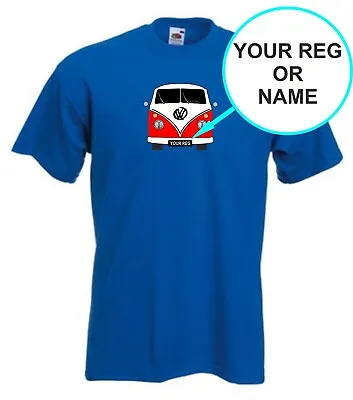 Campervan Personalised T-shirt V-Dub Camping Tshirt Glamping Dub Name T Shirt • £11.99