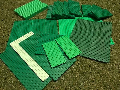 £49.99 • Buy GREEN Lego Base Plate STUD Boards BUNDLE 32x32 32x16 8x16 +++++ THIN FAT 3D