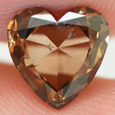 $785 • Buy Heart Shape Diamond Natural Fancy Brown Loose 1.31 Carat SI1 DGI Certificate