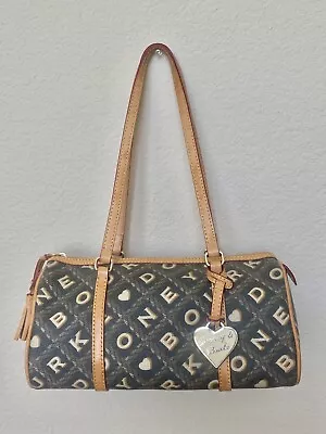 Dooney And Bourke Crossword Barrel Tassel Bag Satchel • $89