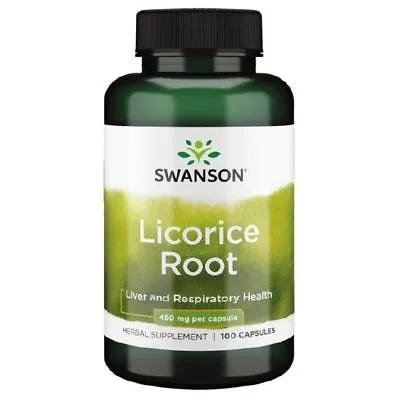 Swanson Licorice Root 450mg - 100 Caps • £16.58