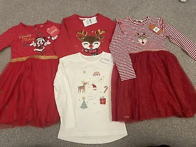 Girls Brand New Christmas Clothes Bundle 5-6 Years • £5.71
