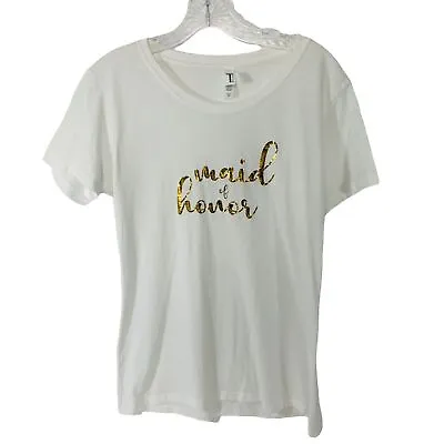 Next Level Womens Maid Of Honor T-Shirt Size XL Wedding Party Bachelorette Party • $13.29
