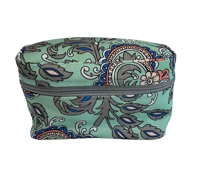 Vera Bradley FAN FLOWERS Zip Around Cosmetic Bag • $15.99