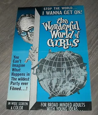 The WONDERFUL WORLD Of GIRLS PROMO MOVIE PRESSBOOK BURLESQUE SEXPLOITATION • $9.99