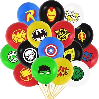 £4.79 • Buy Superhero Balloons Marvel DC Avengers Kids Birthday Party Bag Fillers Decoration