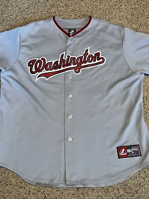 Strasburg 37 Washington Nationals Majestic Athletic Baseball Jersey 2XL • $49.95