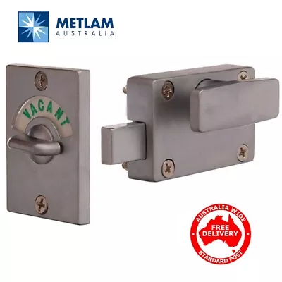 $27.67 • Buy Metlam Toilet Door Lock Indicator Bolt Set-Vacant / Engaged-L547549S-Free Post