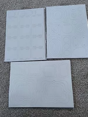 White Chipboard Shapes (6 Sheets  Various Designs) • £1.99