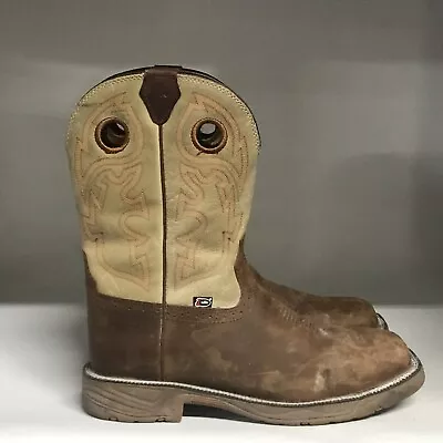 Justin Stampede Comp Toe Work Boot Brown Men's Size 13 Medium (READ DESCRIPTION) • $55.99