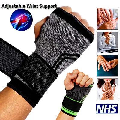 £4.89 • Buy Wrist Hand Brace Support Carpal Tunnel Splint Arthritis Sprain Ache Pain Strap I