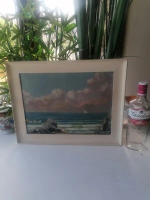 £39 • Buy Vintage Sailing Ship,Ship On Sea,Signed Oil Painting
