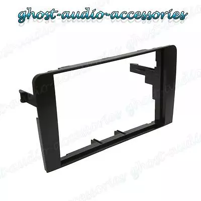 Audi Black Double DIN Car CD Stereo Radio Facia Fascia Surround Adaptor Plate • £10.26