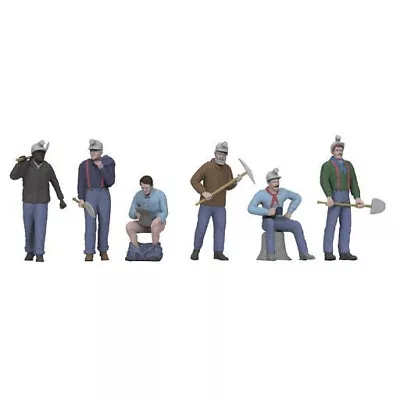 MTH O Gauge 30-11058 6 Miner Figures MINT  LB • $19.99