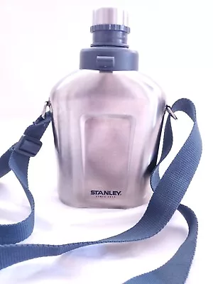 Stanley 18/8 Adventure Stainless Steel Canteen With Shoulder Strap (1.1 Qt/1L) • $29.99