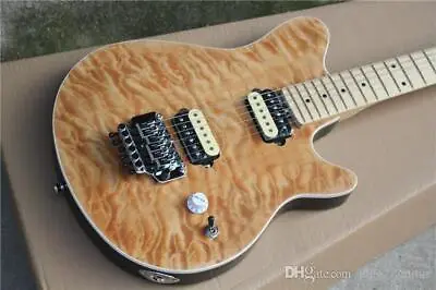 Factory Custom Halen Wolf Music Man Ernie Ball Trans Brown Qulit Electric Guitar • $294