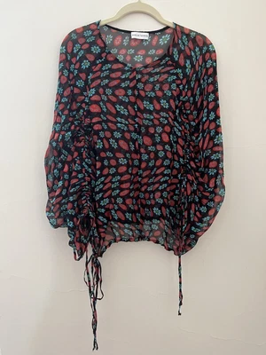 $45 • Buy Scanlan Theodore Printed Blouse Top - Size M