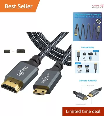 25FT High-Speed Mini HDMI To HDMI Cable - Supports 3D 4K/60Hz 1080p 720p • $40.82