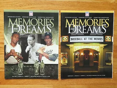 2010 MEMORIES & DREAMS HOF Magazines ROBERTO CLEMENTE LOU GEHRIG JACKIE ROBINSON • $42.73