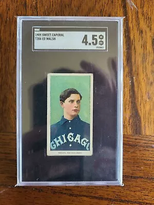 1909 T206 Ed Walsh SGC 4.5 Sweet Caporal Chicago White Sox HOF Lowest ERA • $2000