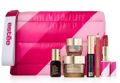 Estee Lauder Makeup 7pc Gift Set Face Neck Creme Eye Night Repair Serum Lipstick • $25.99