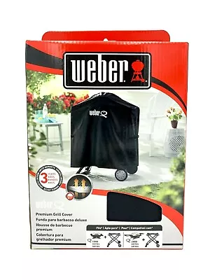 Weber Q 7113 Grill Cover Premium Full Length For Q1000 & Q2000 Series Grills • $89.99