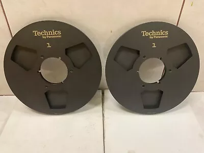 LOT (2) TECHNICS METAL 10.5  REEL TO REEL TAKEUP REEL Original. • $280