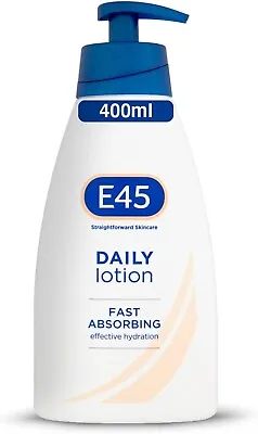 New E45 Moisturising Lotion Pump 400g- Dermatological - Skin Care Lotion • £7.99