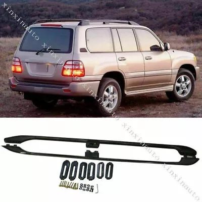 Fit For Toyota Land Cruiser LC/FJ100 1998-07 Factory Style Roof Rails Rack Black • $106.71