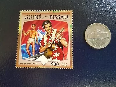 Elvis Presley American Singer Actor 2016 Guine-Bissau Perforated Stamp (c) • $8.53
